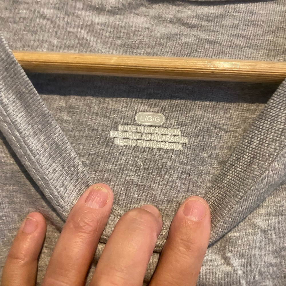 Light Grey V-Neck Shirt